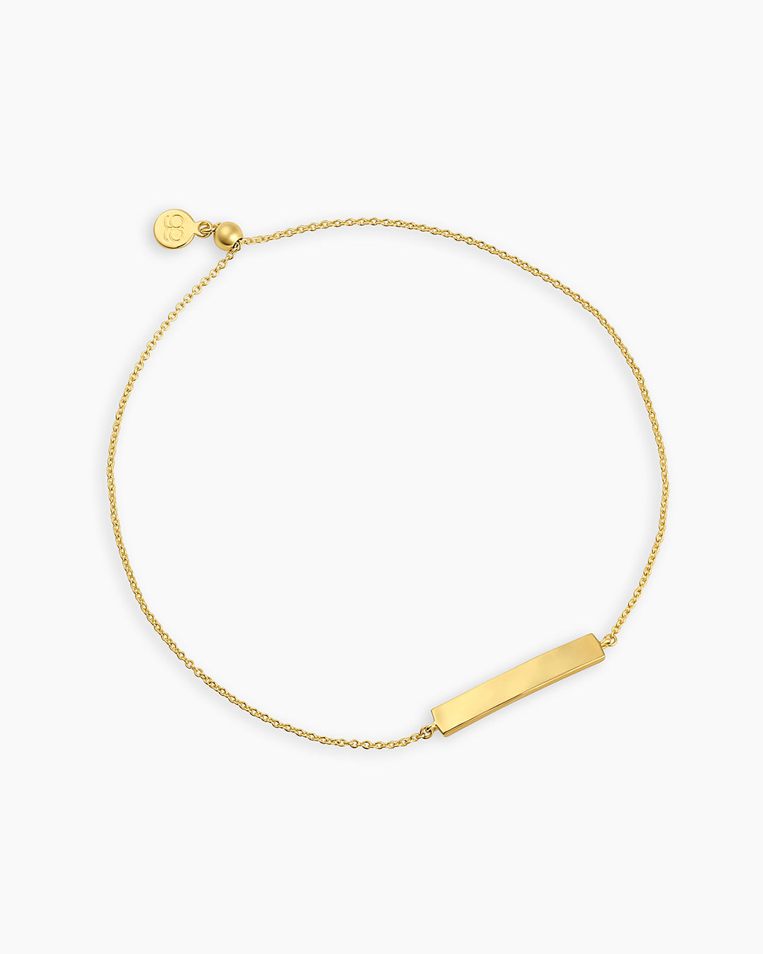 Gold engravable bracelet