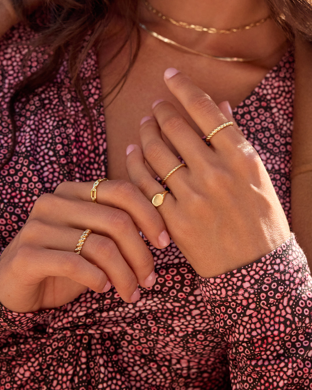 Parker Link Ring, 18K Gold Plated link ring, chain link ring