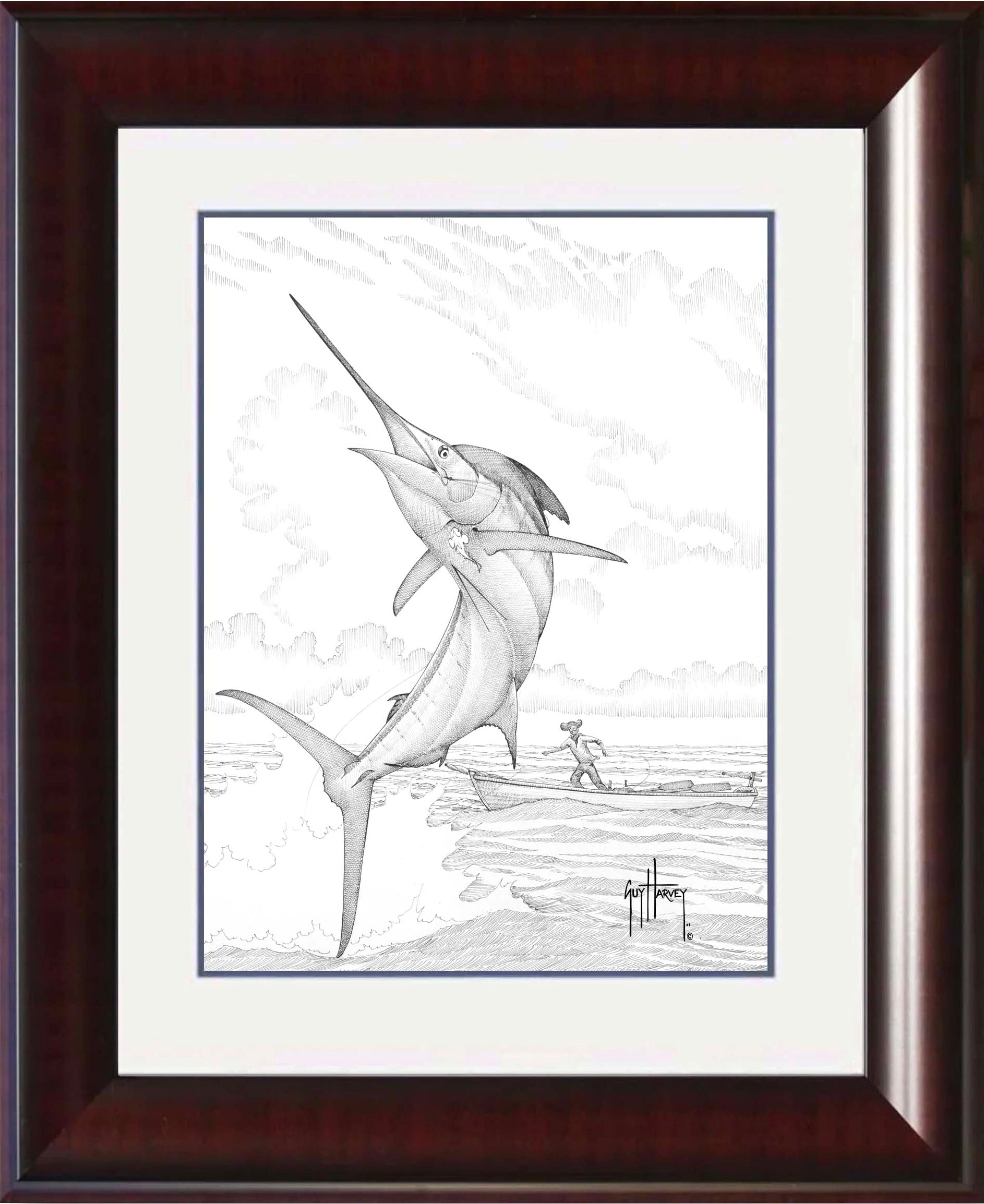 Old Man Pen & Pencil Grande Mini Print