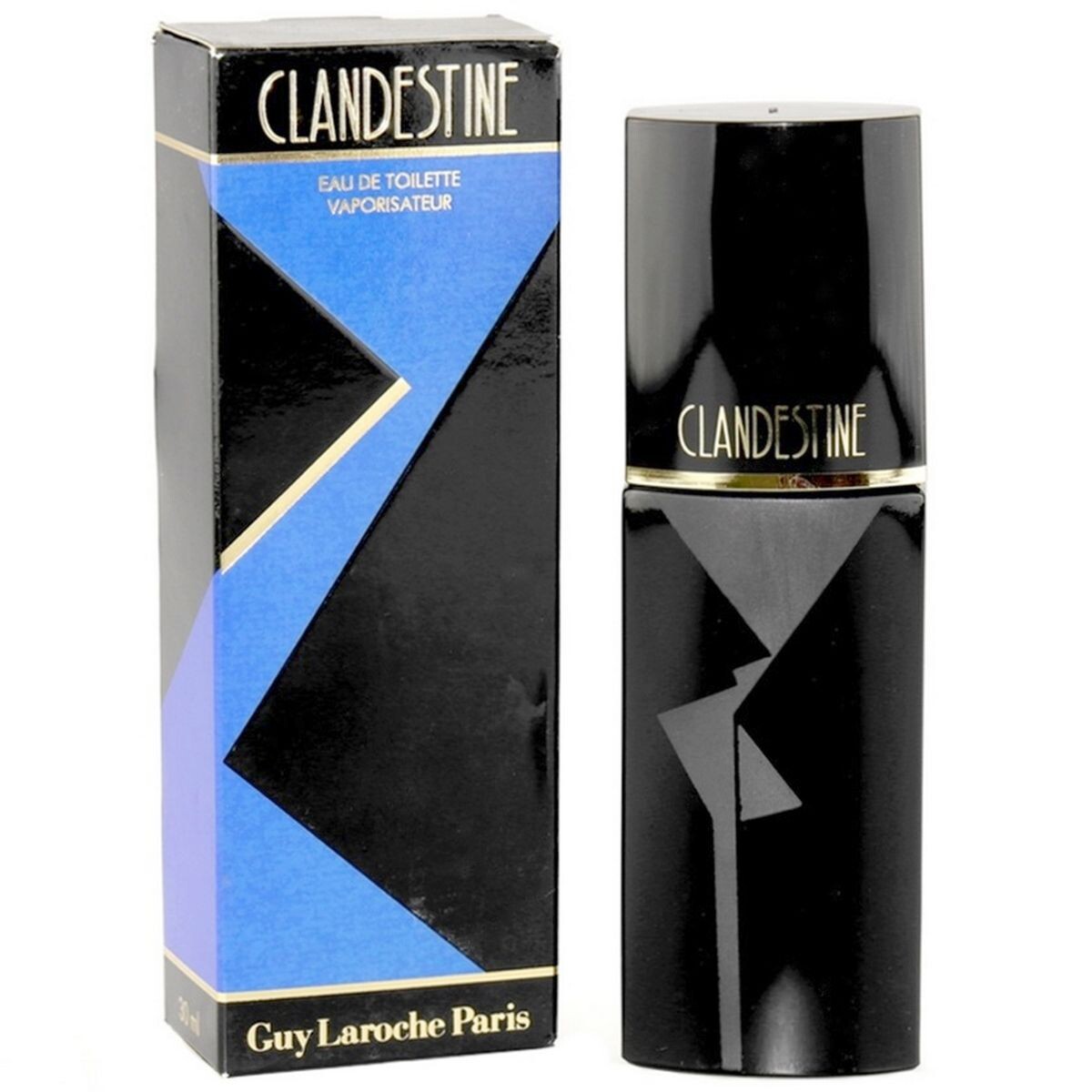 Black eau de toilette presentation