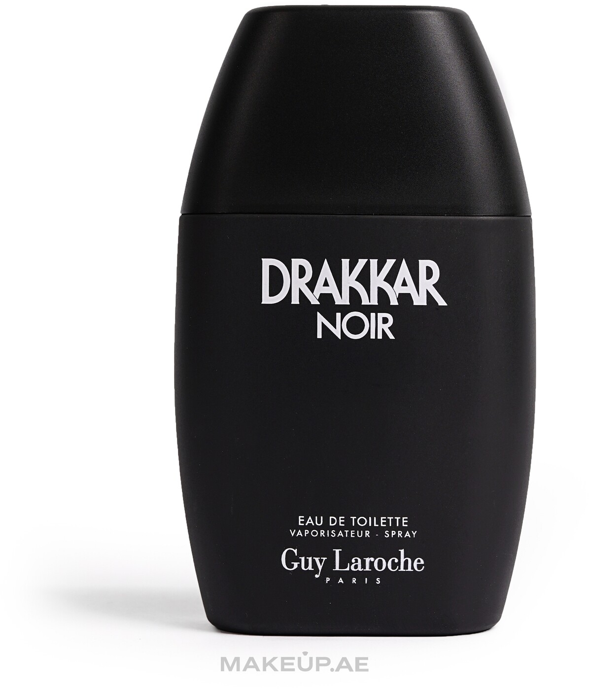 Classic matte-black bottle front