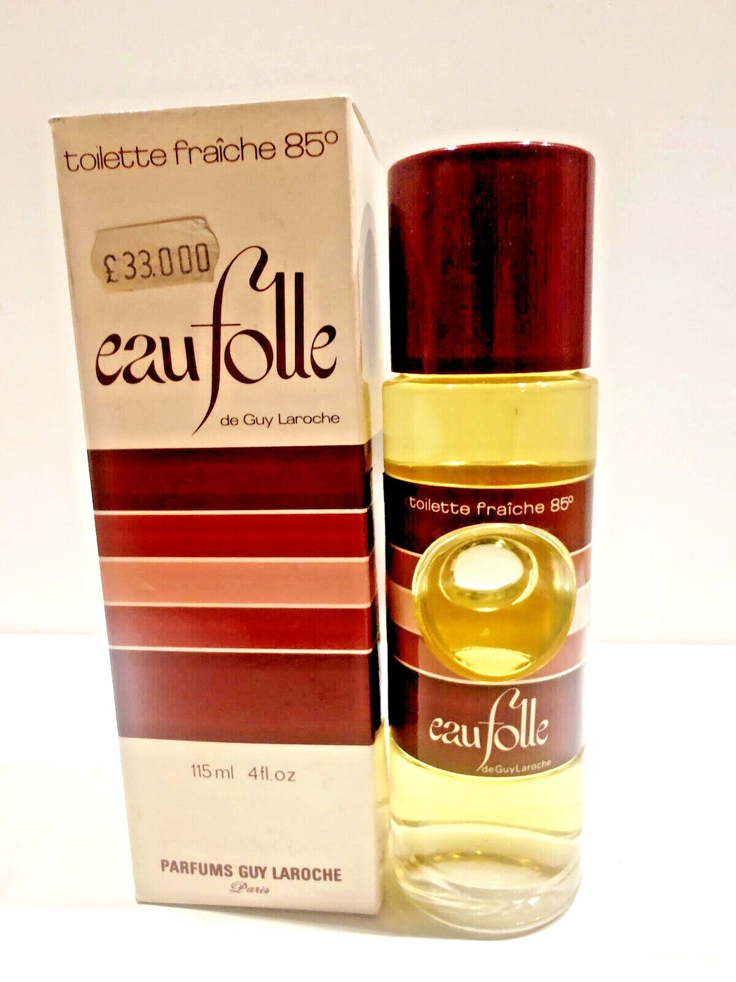 Red-capped boxed bottle