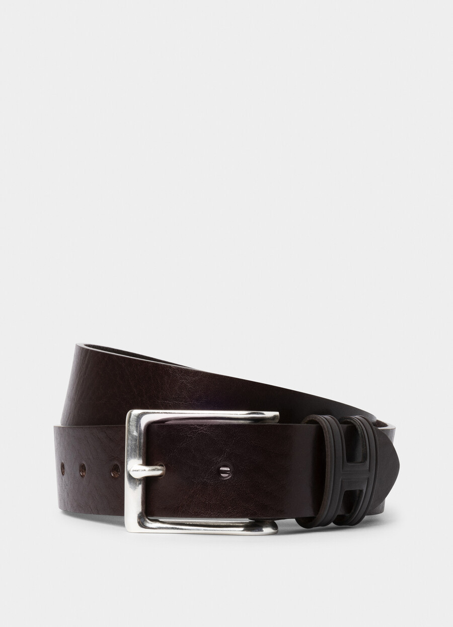 brown H-keeper belt full view