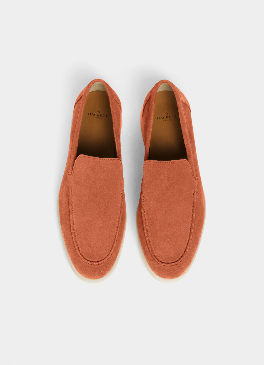 black suede loafer sole