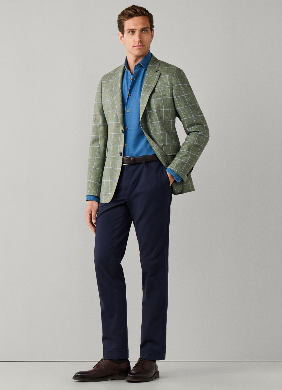 Slim Fit Kensington Stretch Cotton Chino
