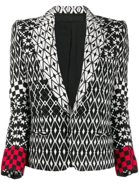 Pattern Mix Blazer
