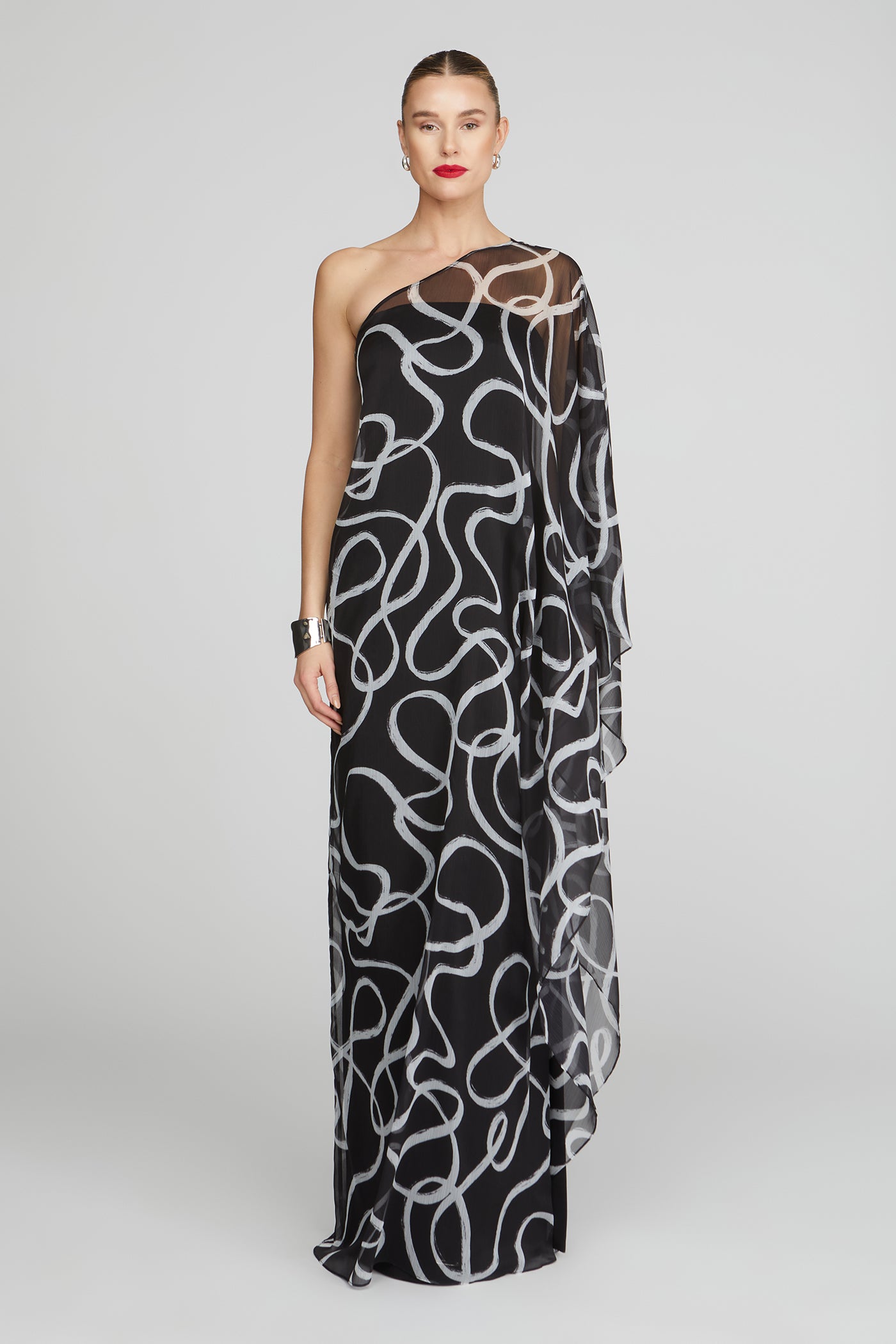 Chiffon Caftan Gown