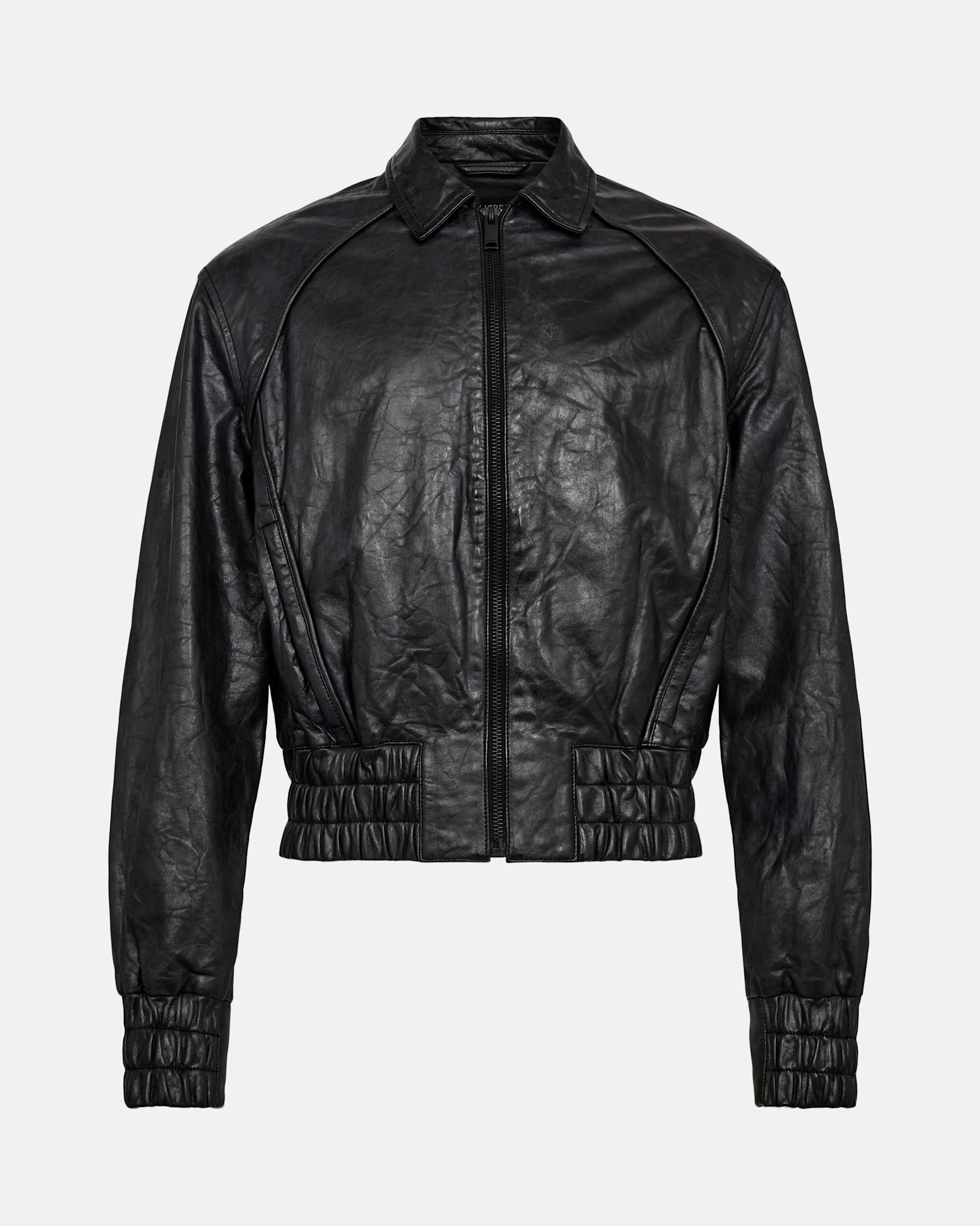 Crunch Leather Biker Jacket