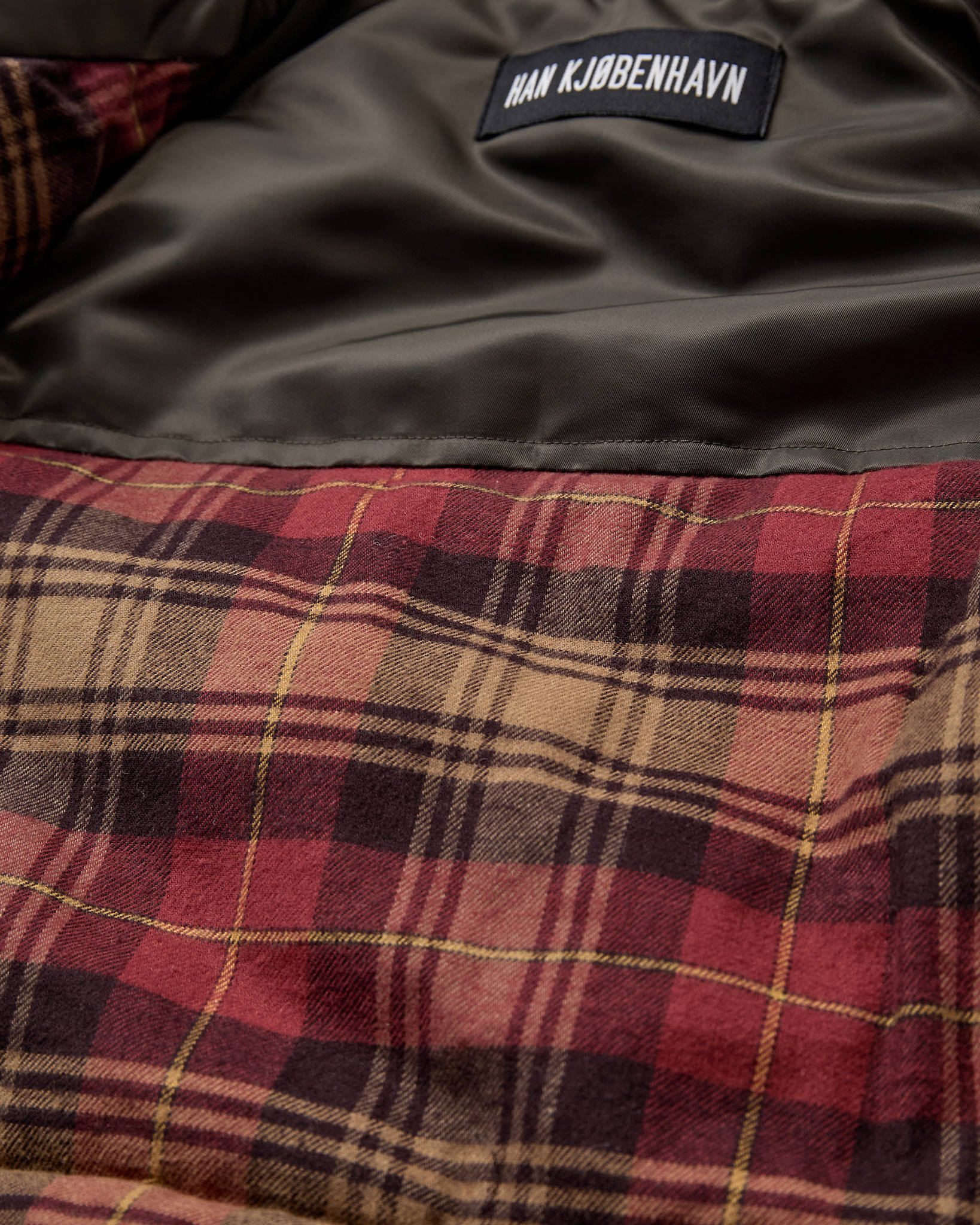 checked flannel lining