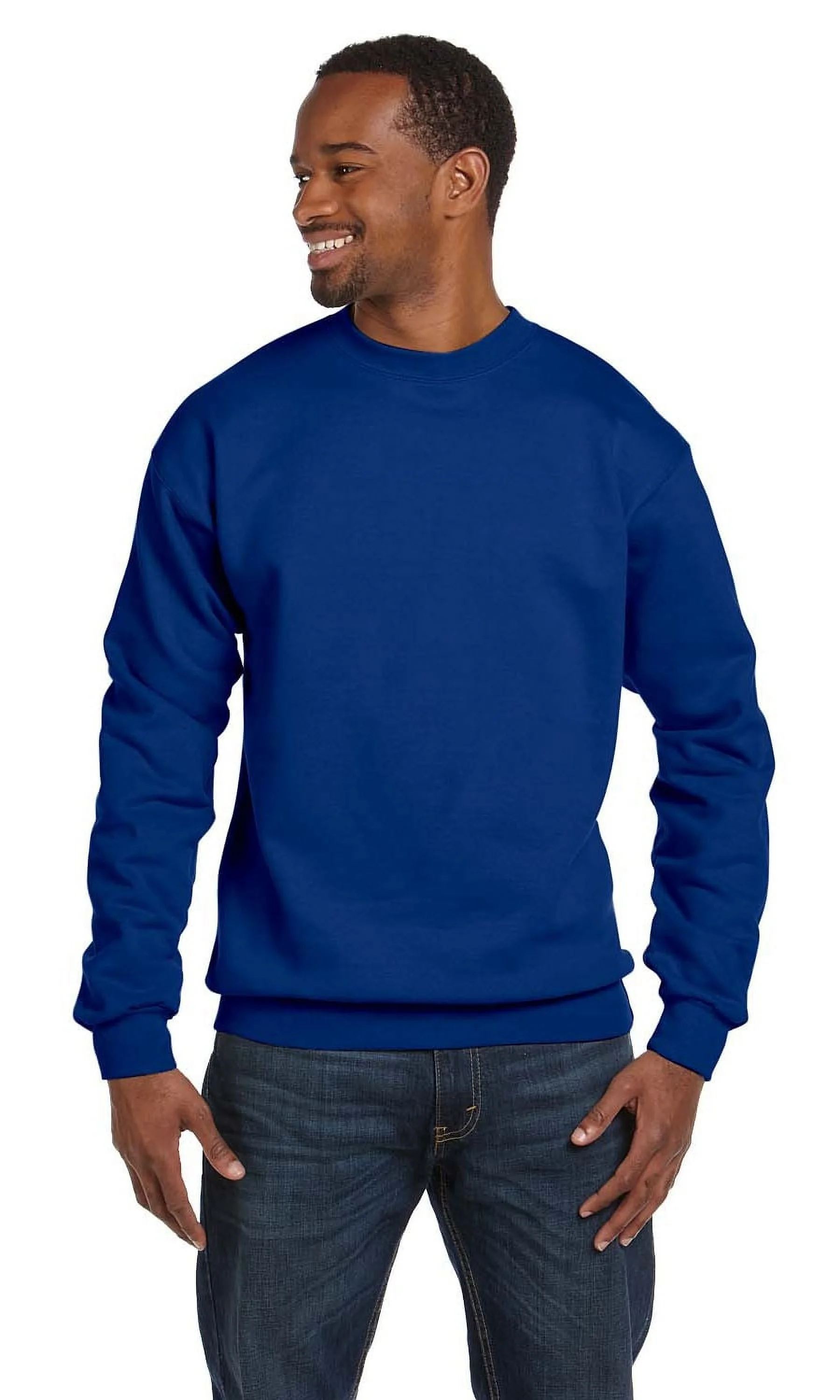 royal blue crewneck view