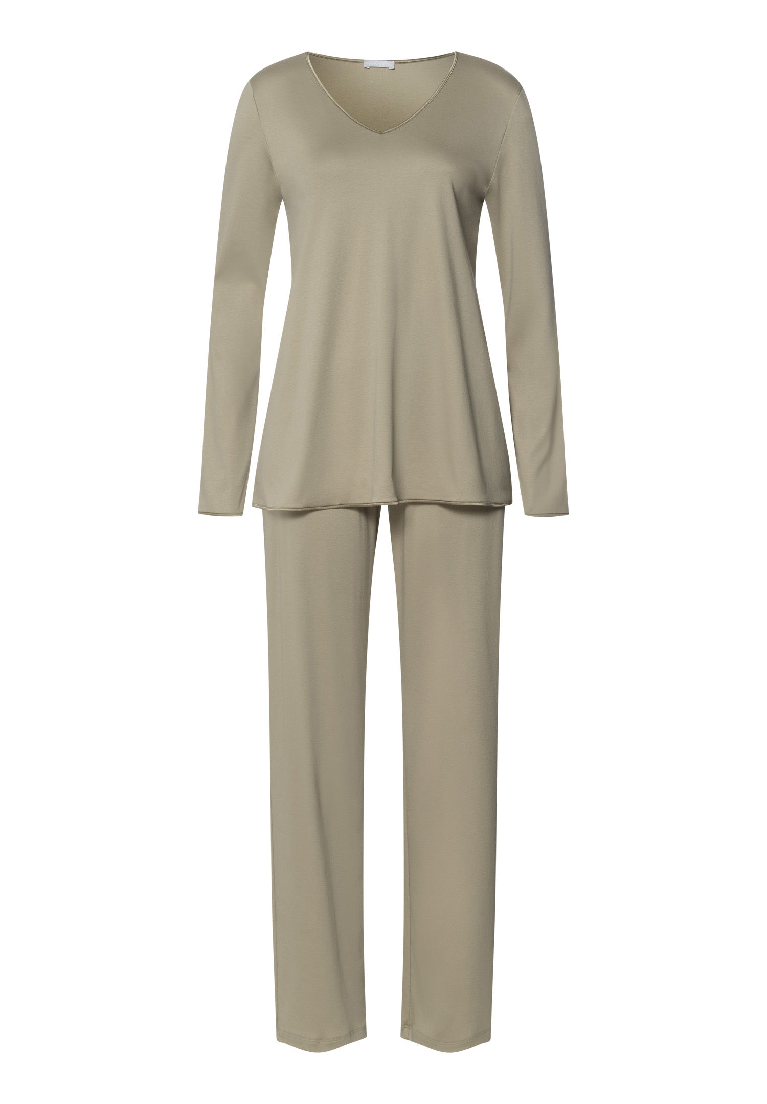 Cotton Silk V-Neck Pajama Set