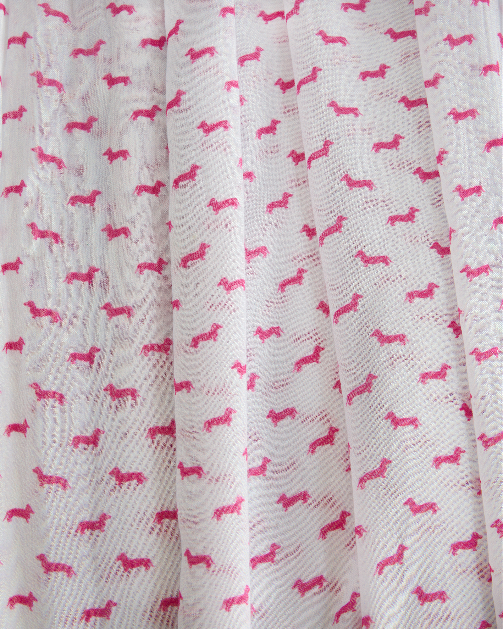 Alternate angle showing the dachshund print silhouette