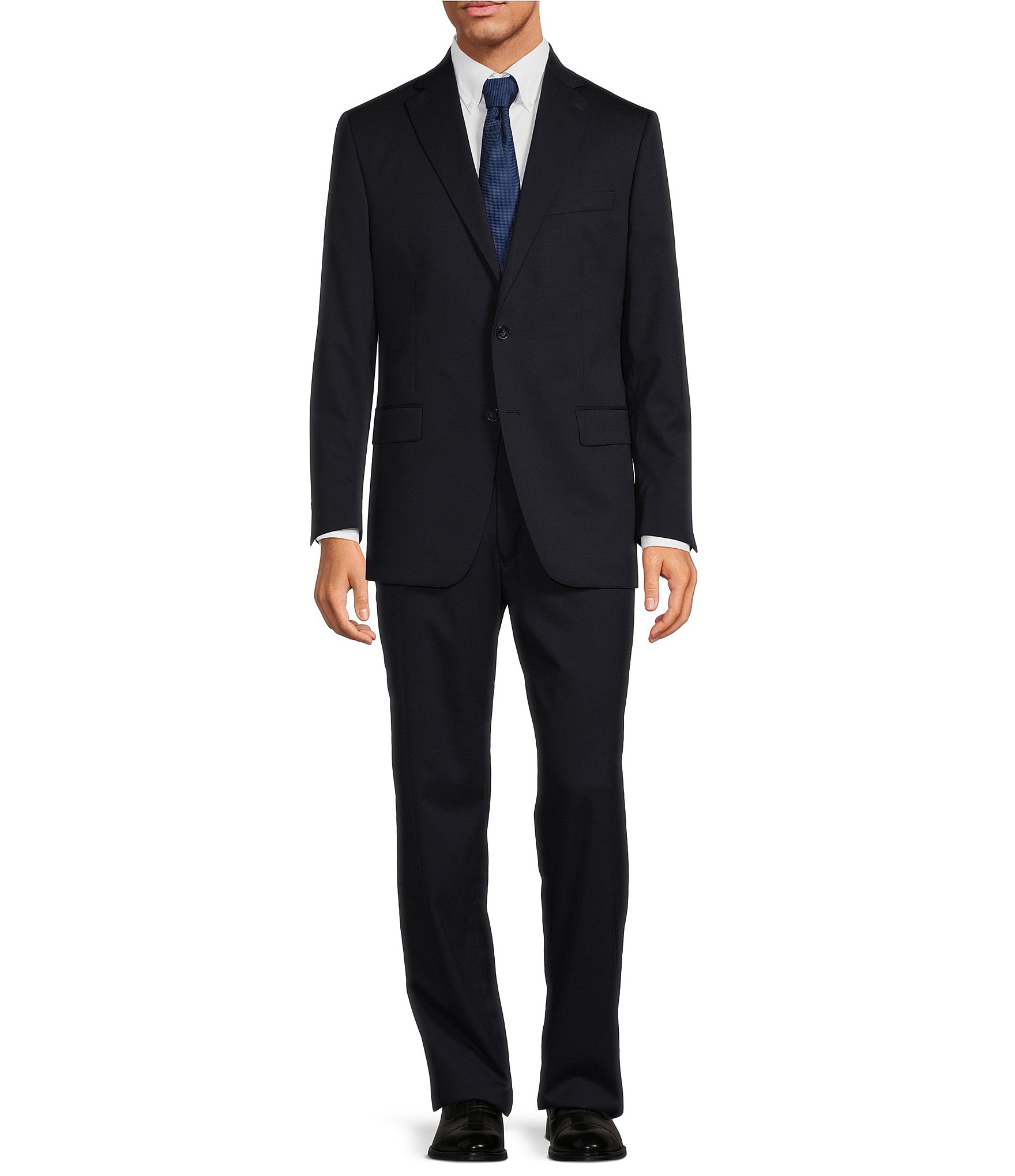 navy suit front view