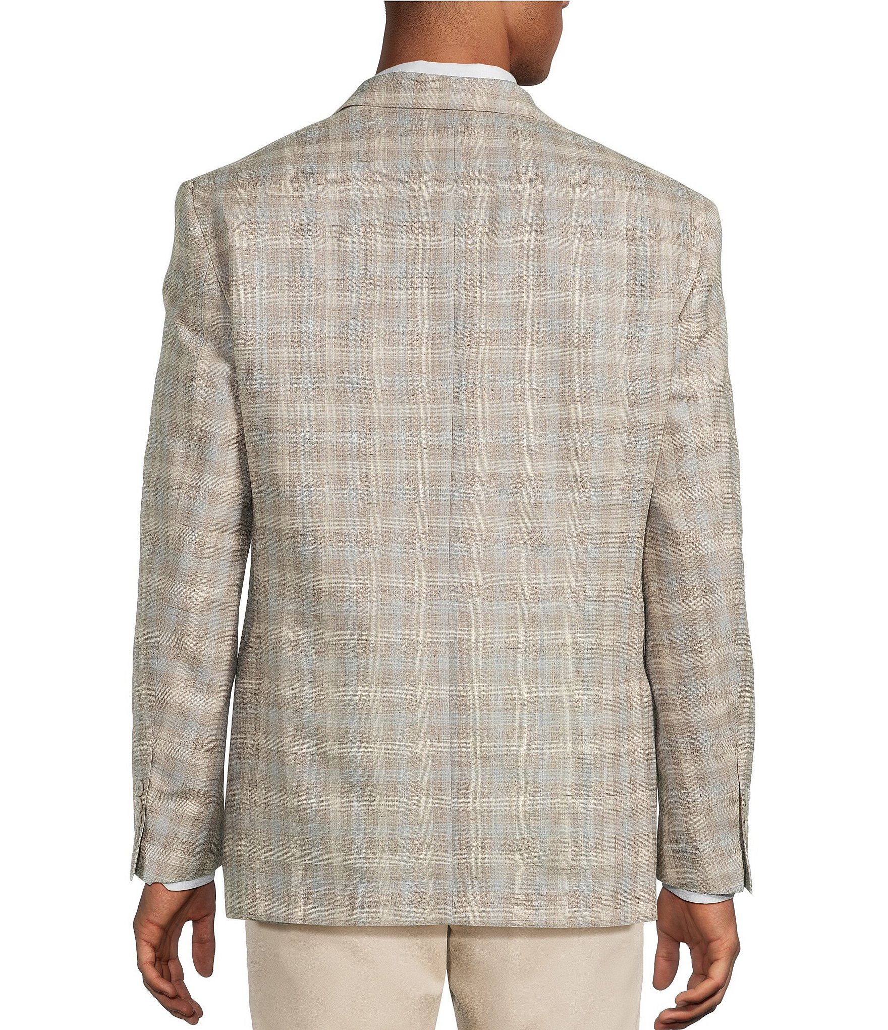 light plaid sport coat back view