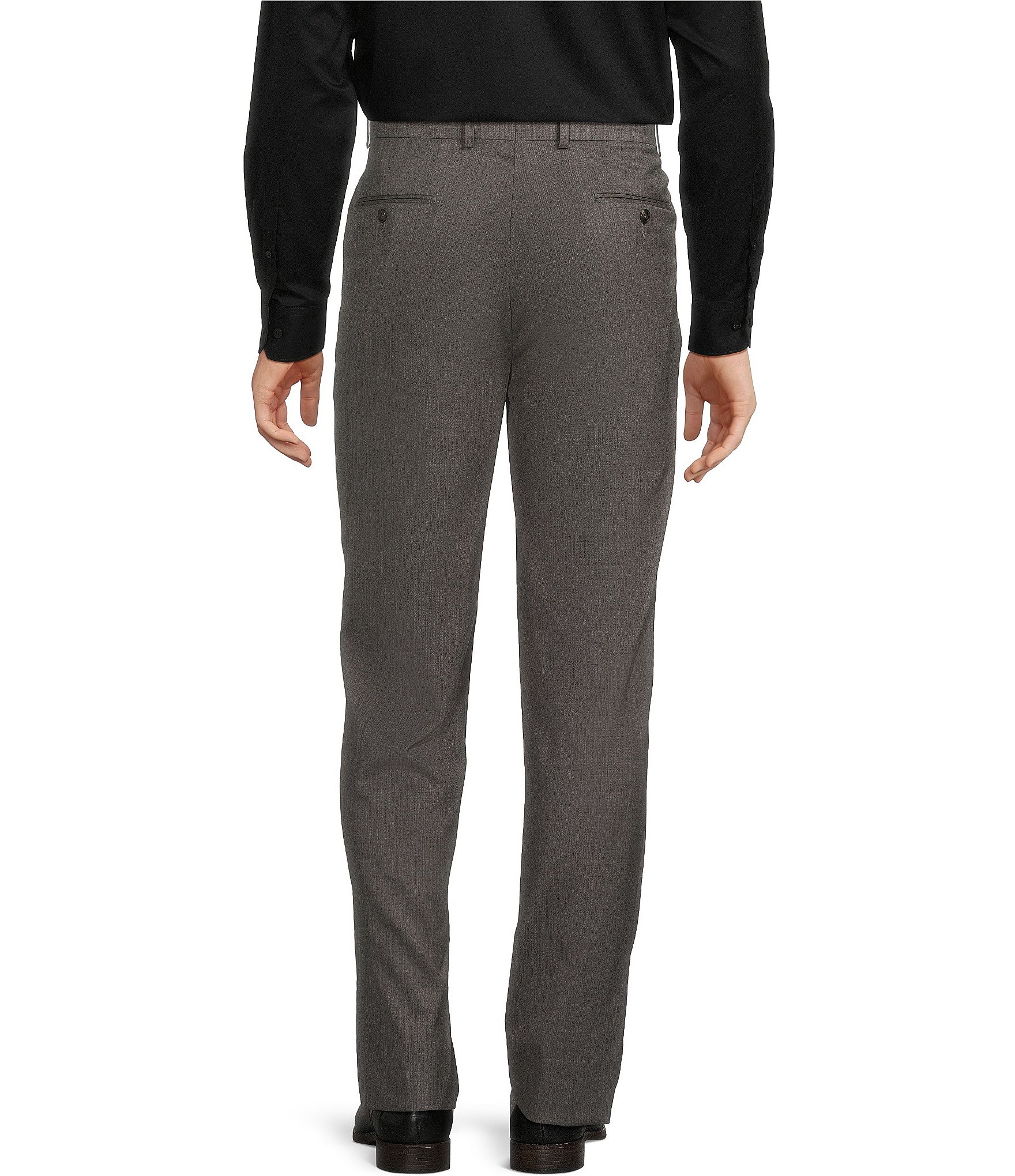 grey dress pants back view