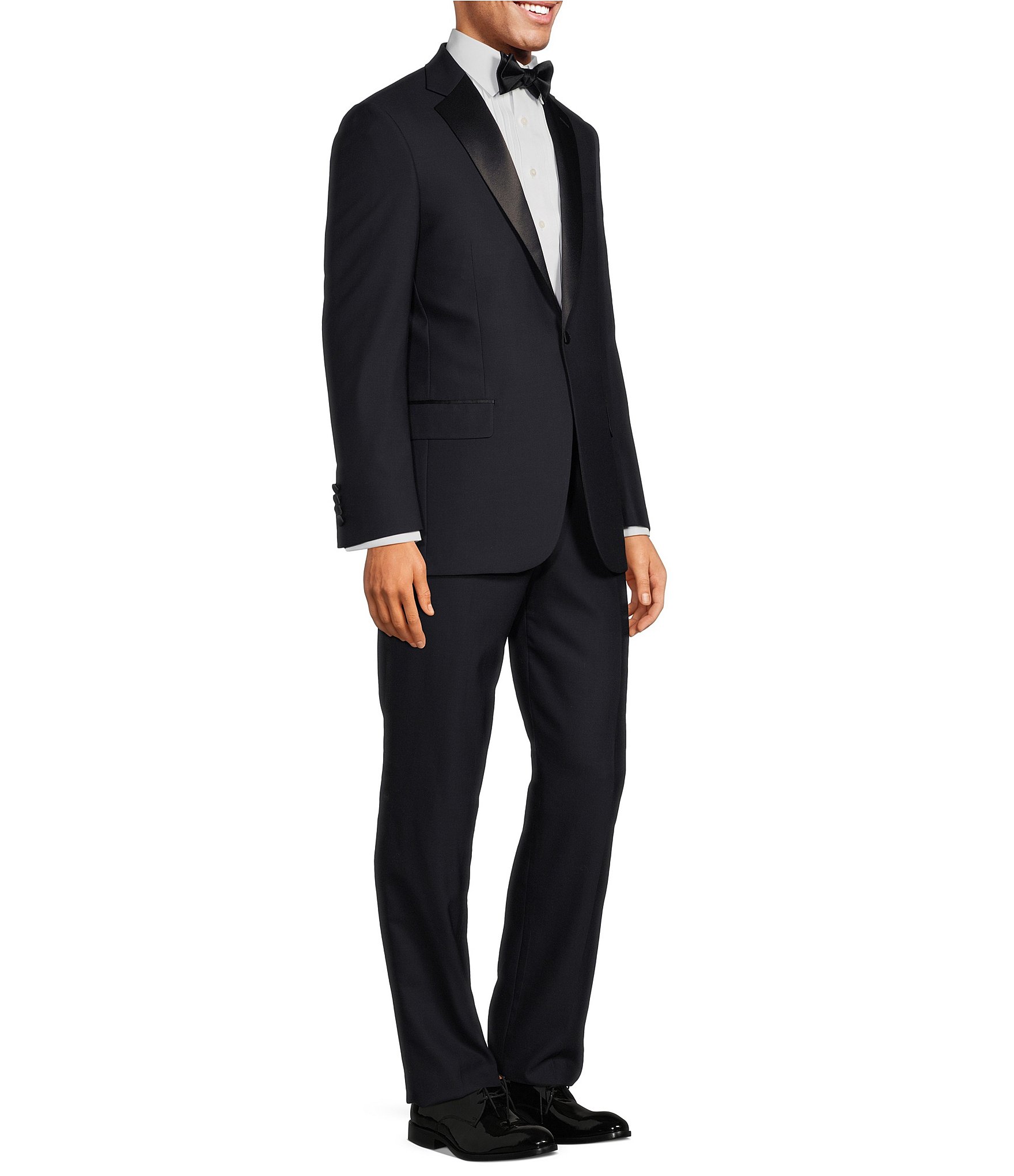 navy tuxedo side view
