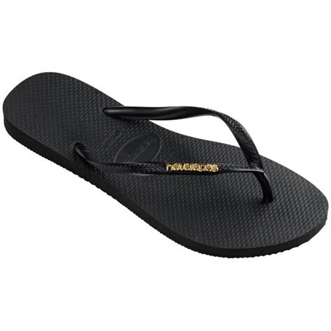 Slim Logo Metallic Flip Flops — alternate product/detail view