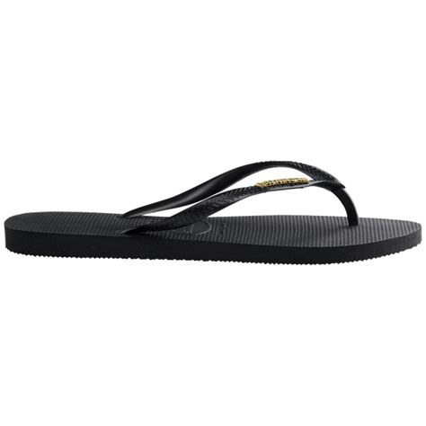 Slim Logo Metallic Flip Flops — alternate product/detail view