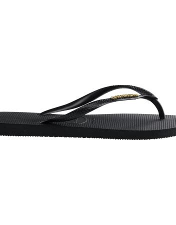Slim Logo Metallic Flip Flops — alternate product/detail view