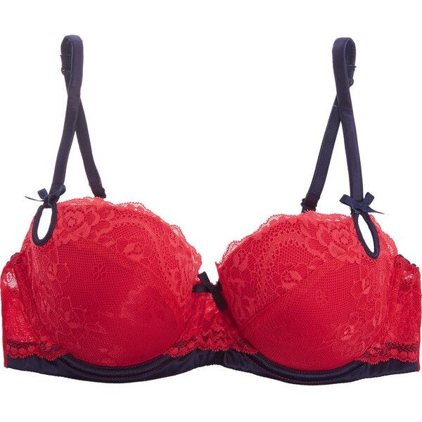 ZOE Red Lollipop Lace Contour Balconette Underwire Bra