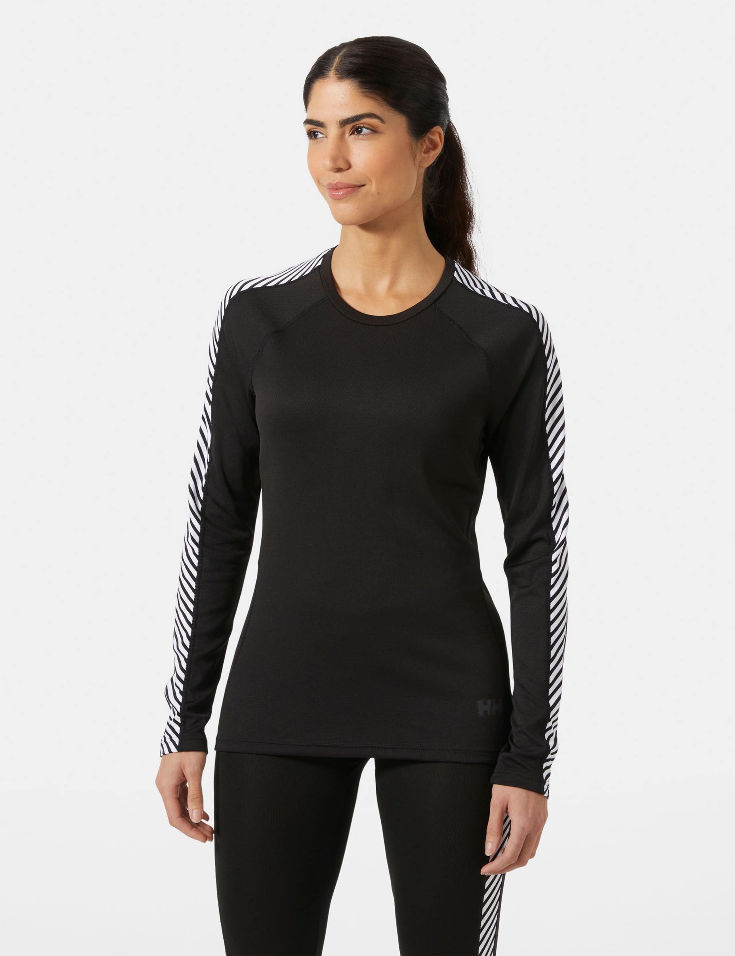 striped LIFA base layer on body