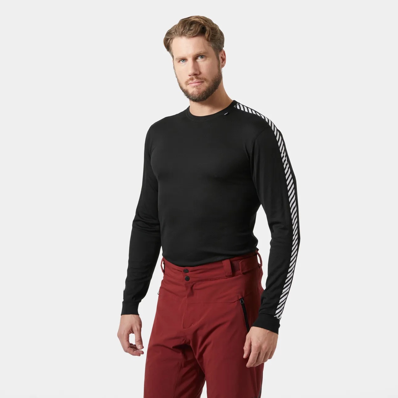 black LIFA Stripe worn with ski pants