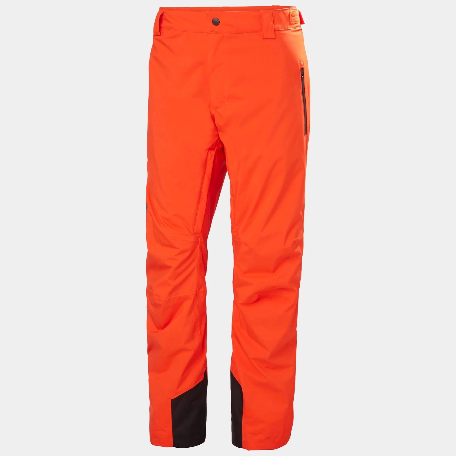 red-orange Legendary ski pants