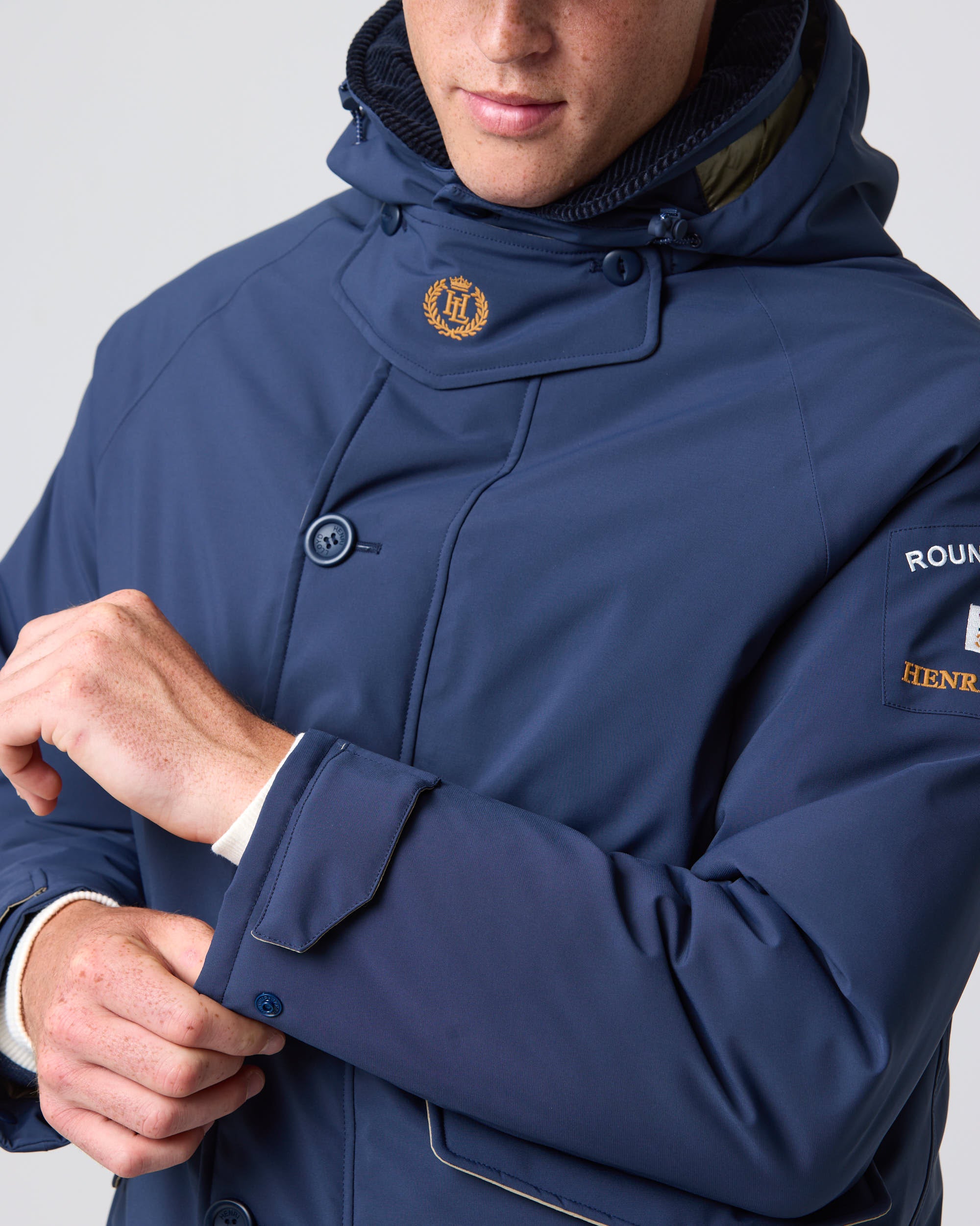 Side profile and sleeve embroidery