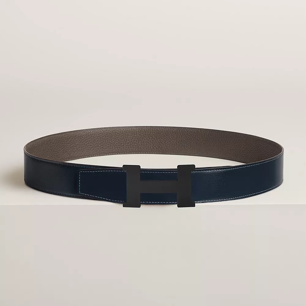 Navy strap with a matte-black H buckle