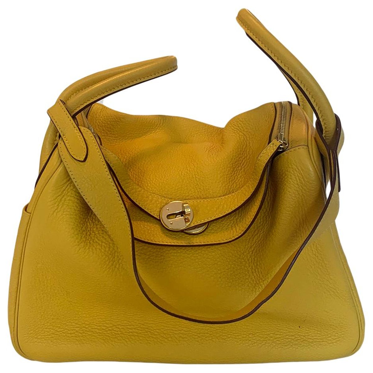 Yellow Lindy — the relaxed slump of the unstructured leather
