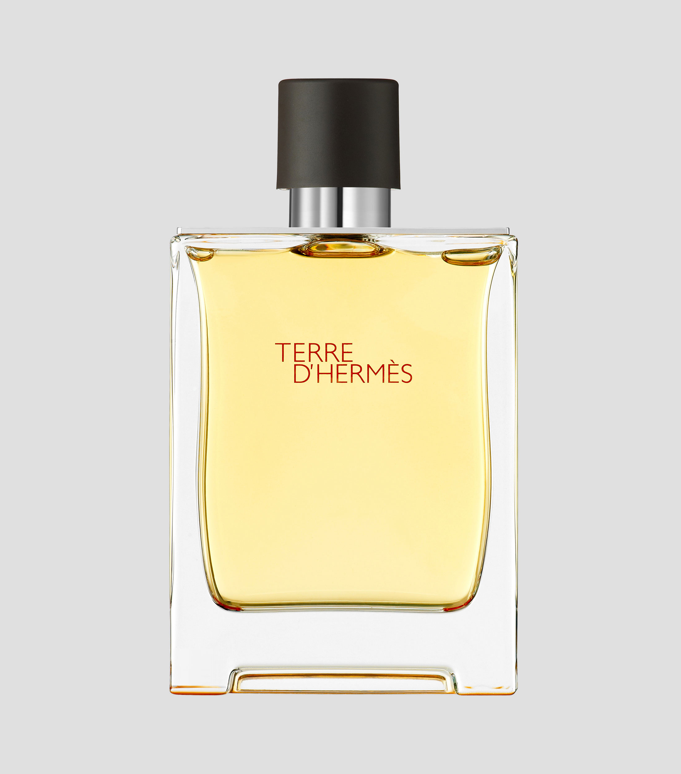 Terre d'Hermès Eau de Toilette — the clear glass bottle and dark cap