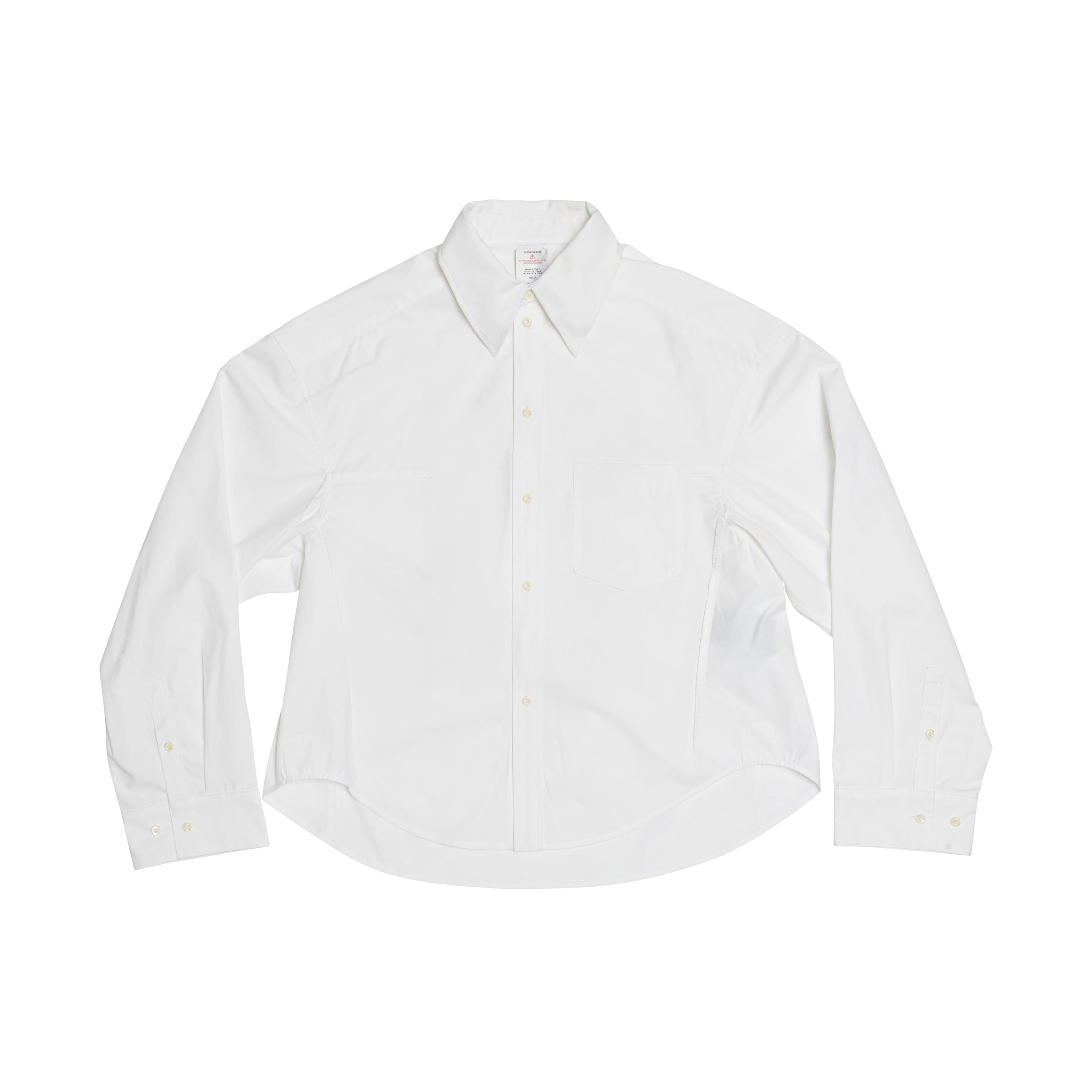 Button-Down Collar White Shirt