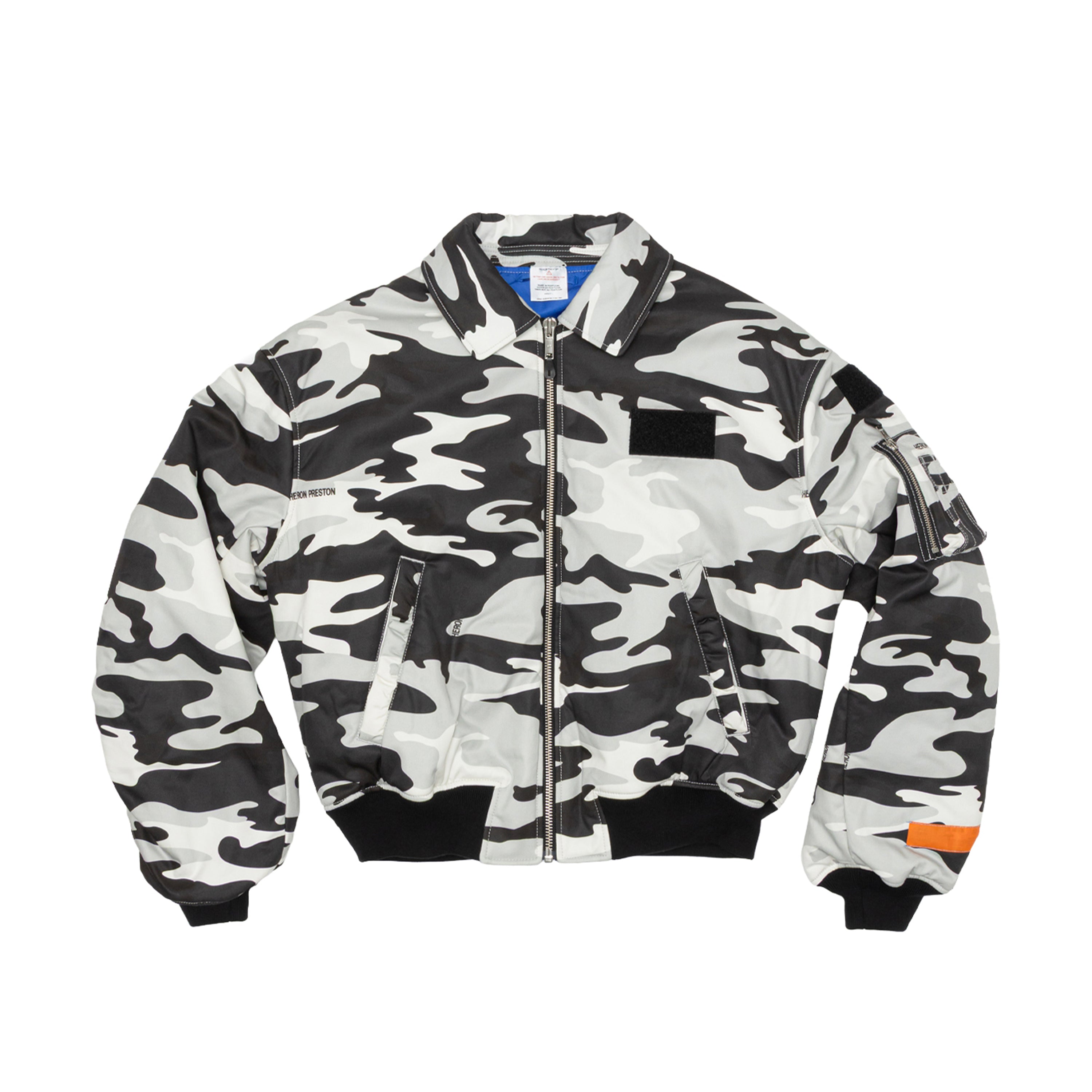 Snow Camo Bomber Jacket