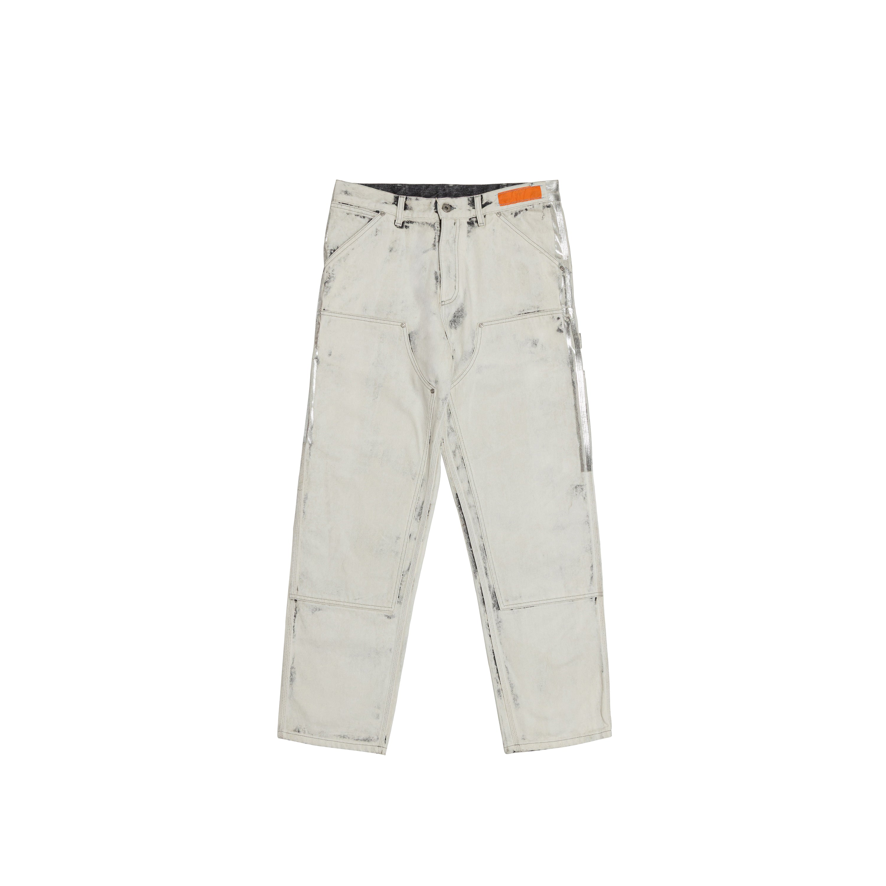 White Double Knee Pant