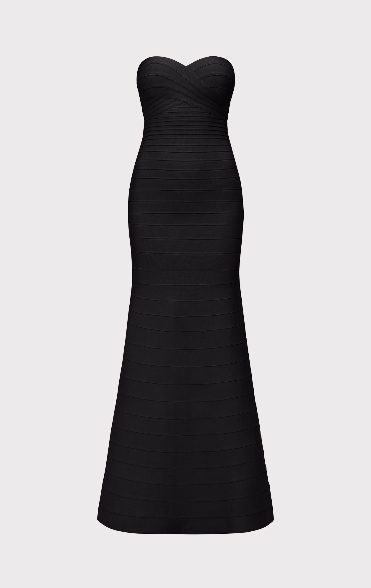 flat front gown