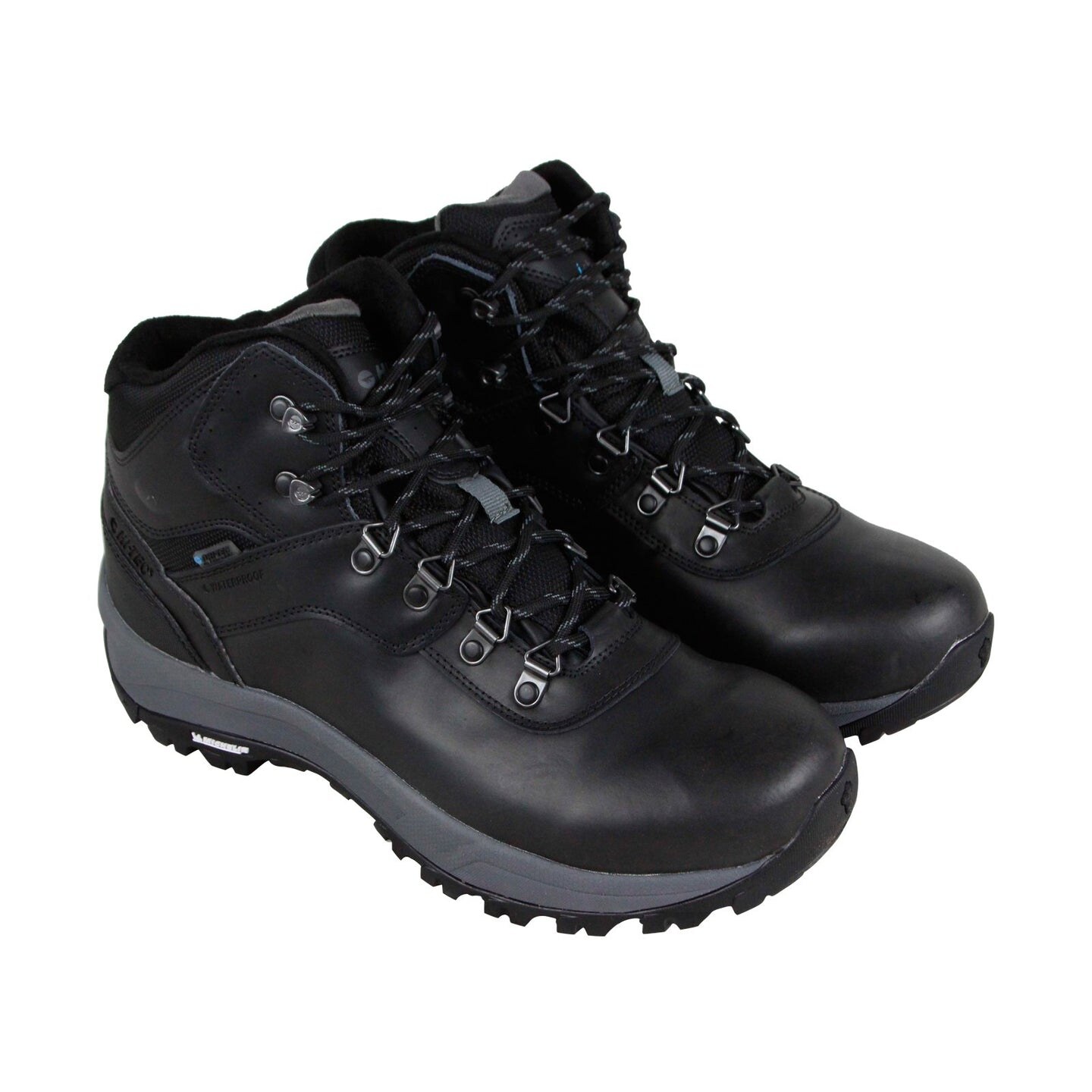 Black leather three-quarter
