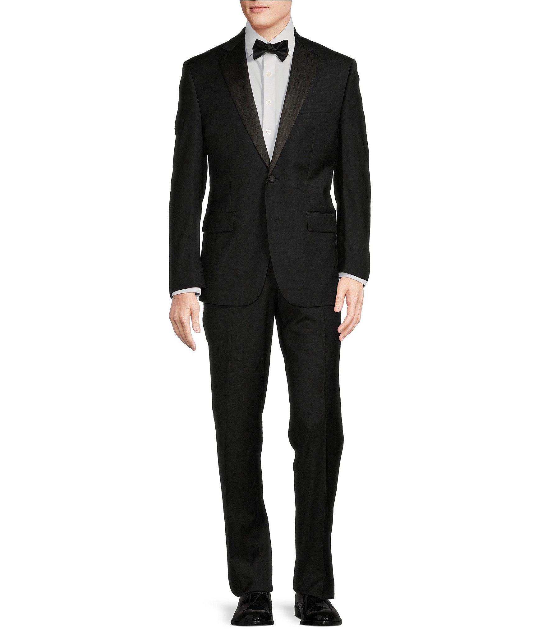 Black tuxedo with satin lapel