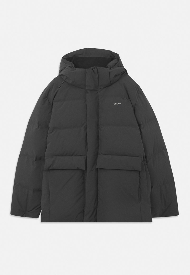 Dark packshot with clean front placket