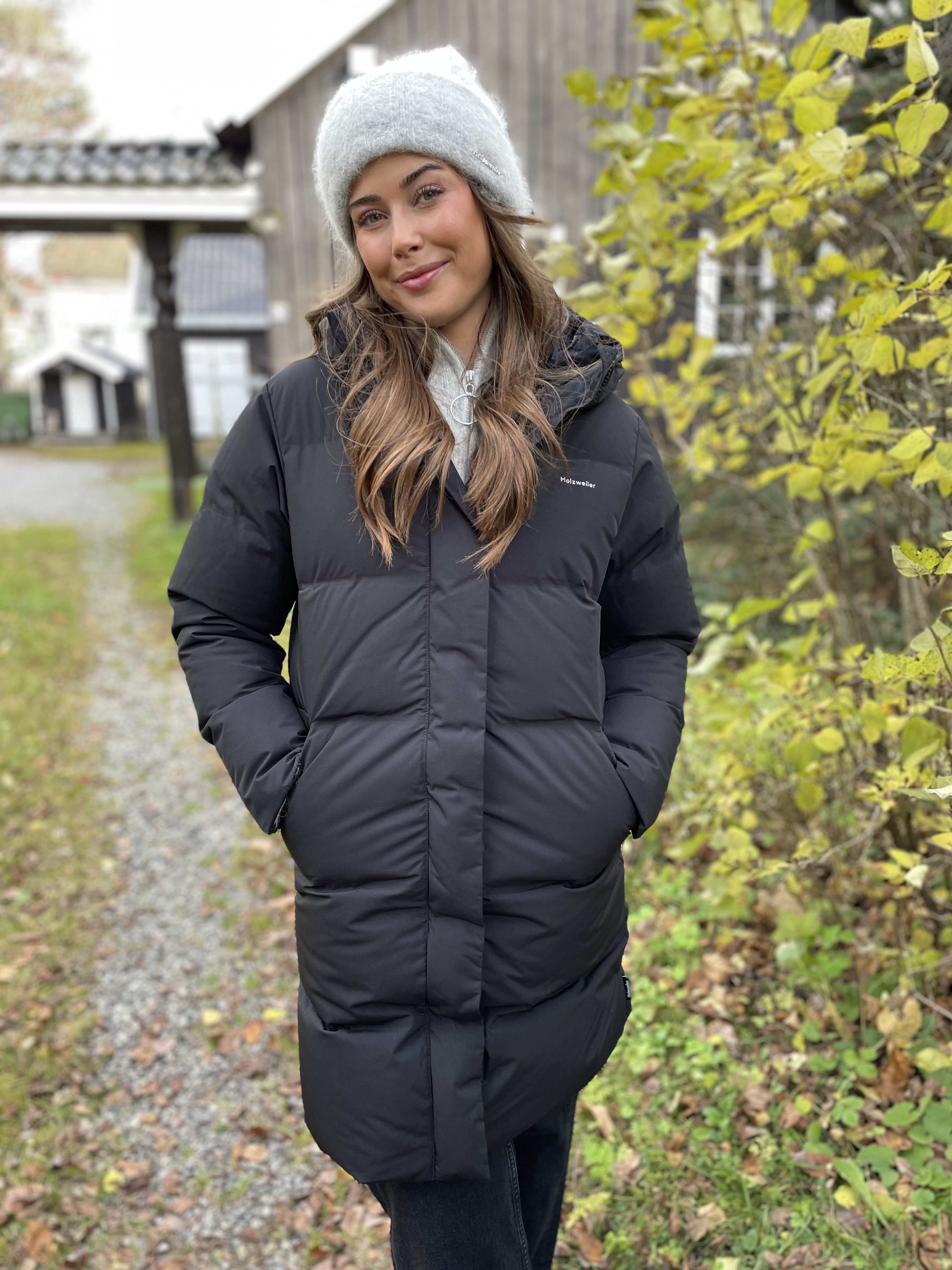 Black outdoor wear shot