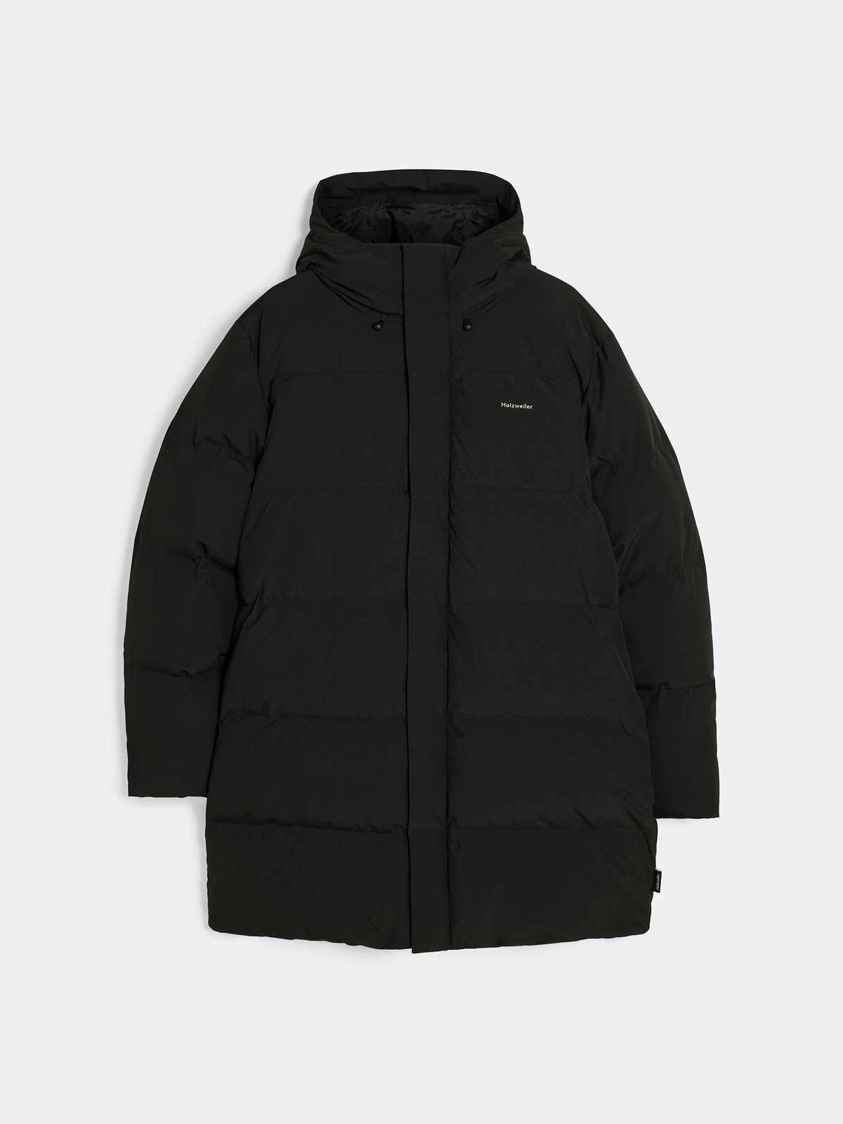 Black packshot with concealed placket