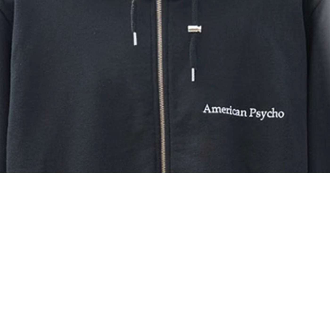 Embroidery and zip detail