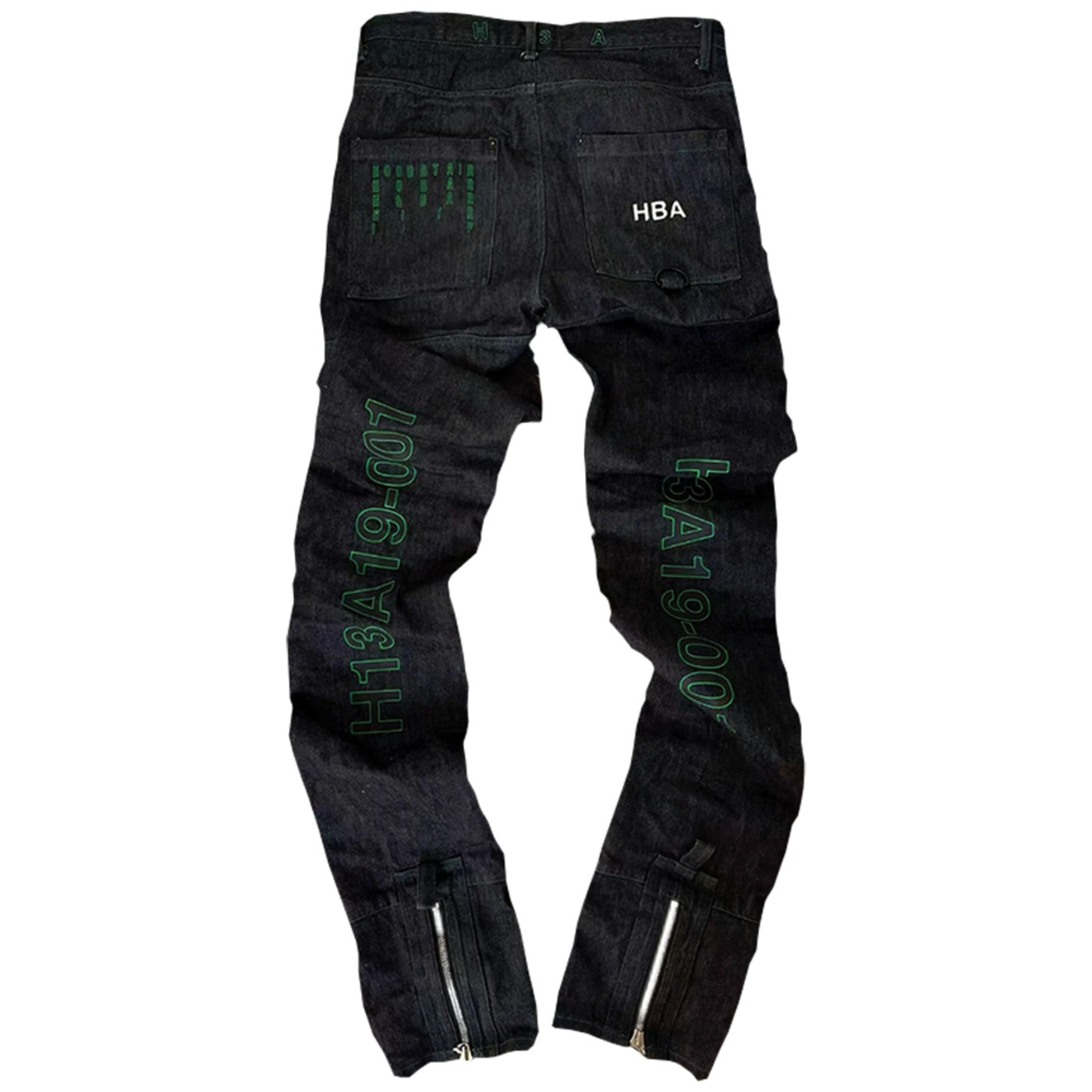 Back view — rear abrasion and coding