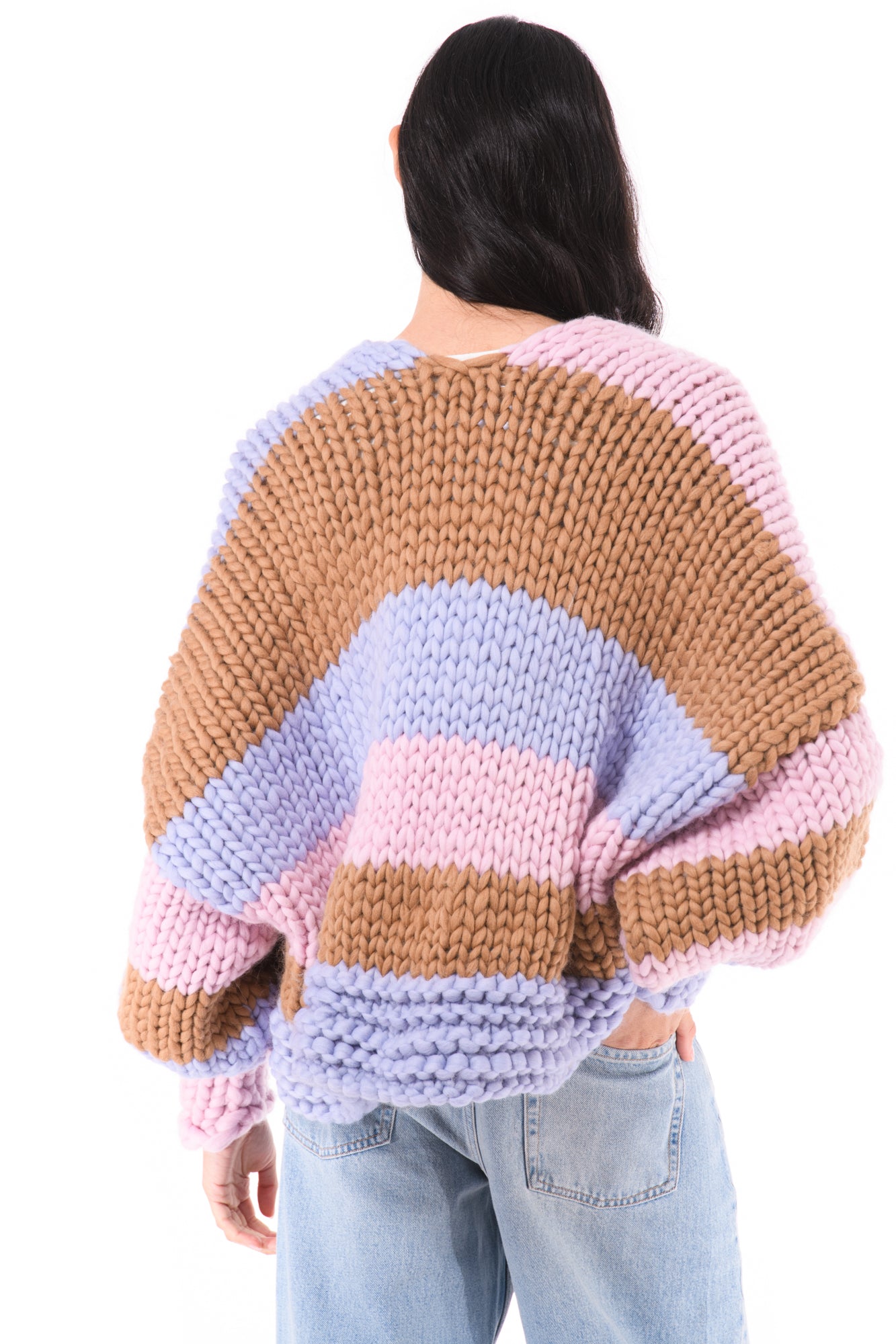 Back view showing the broad colour-block layout