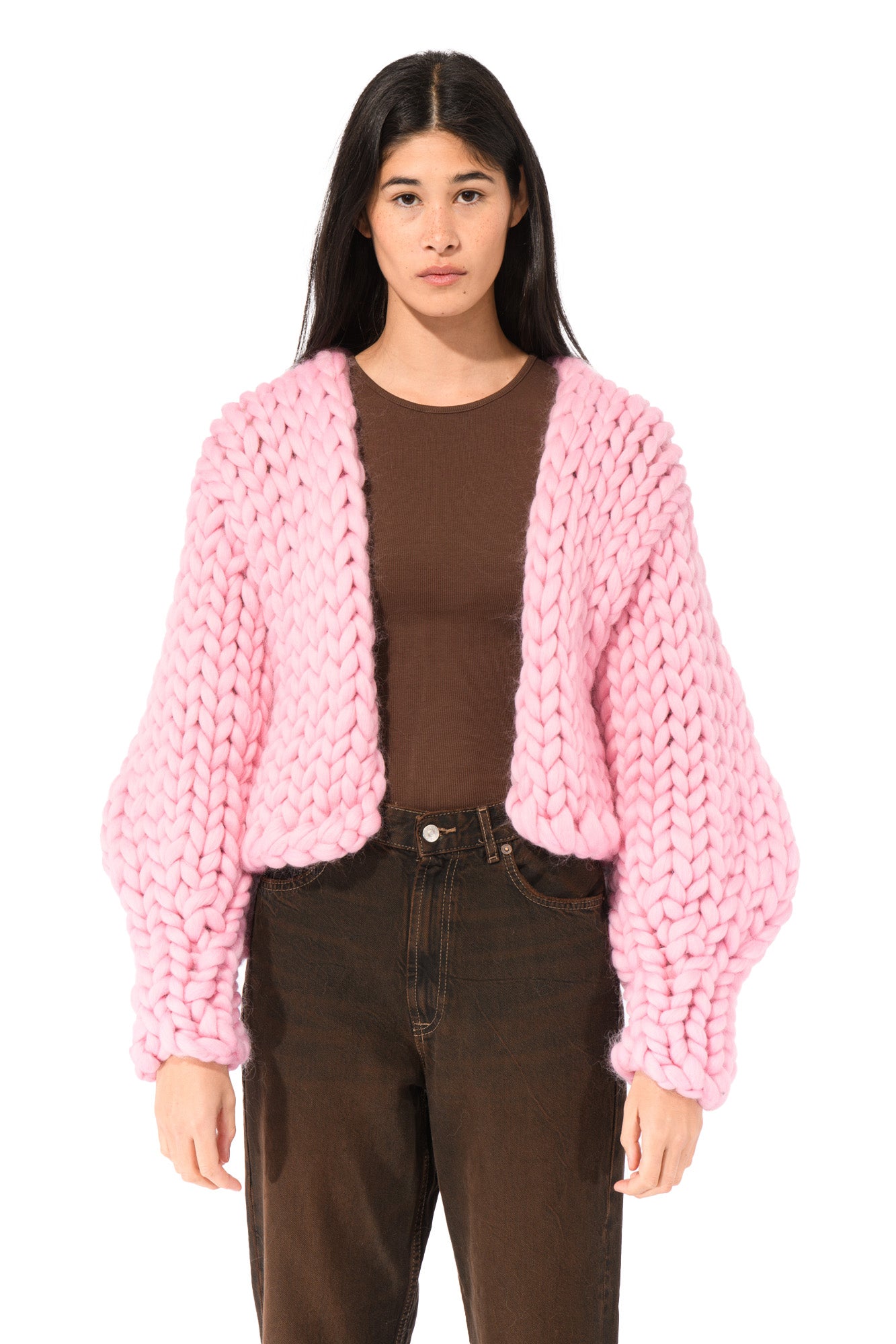 Pink Colossal Knit Cardigan