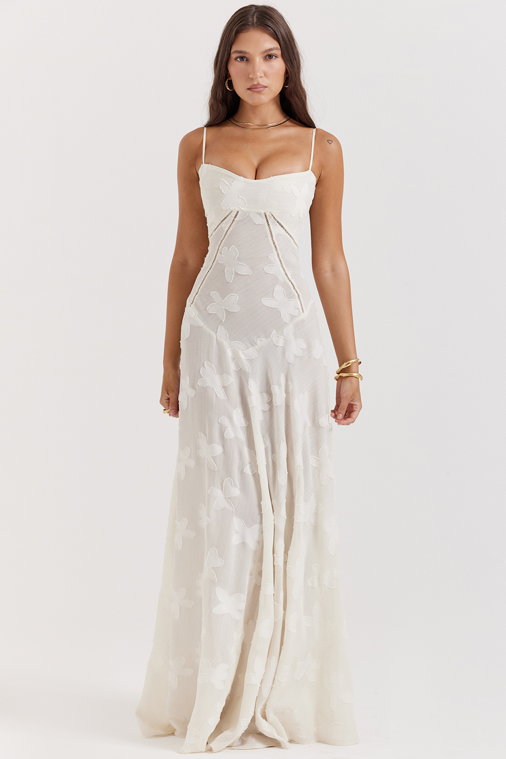 Seren Lace Back Maxi Dress
