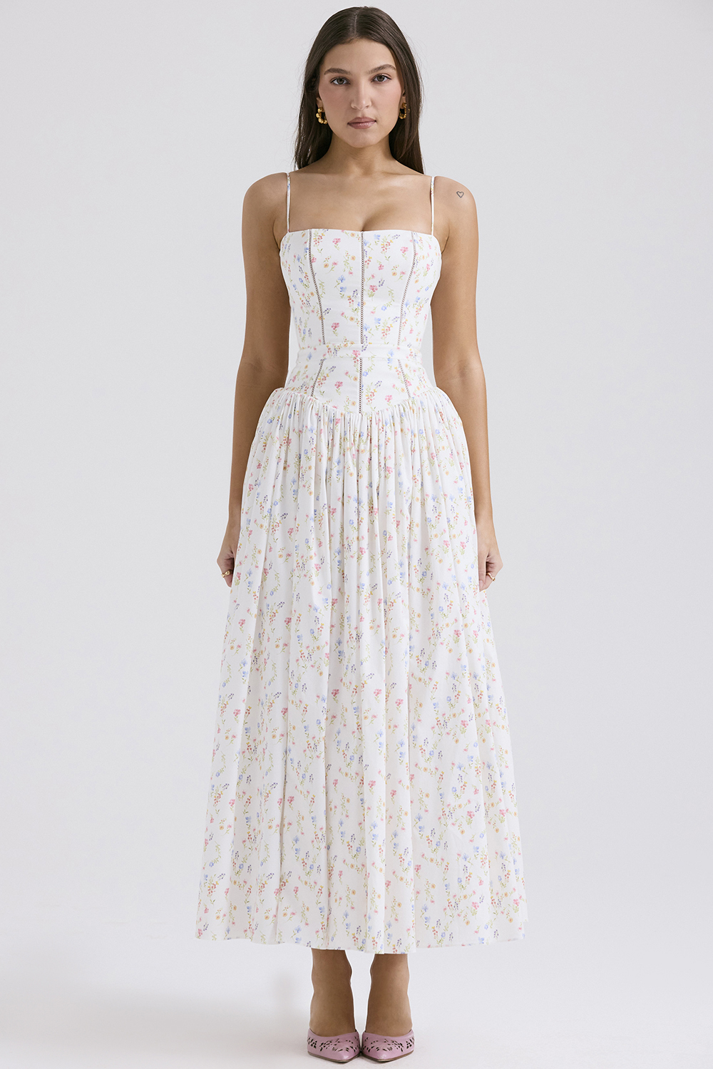 Cotton texture and seam detail