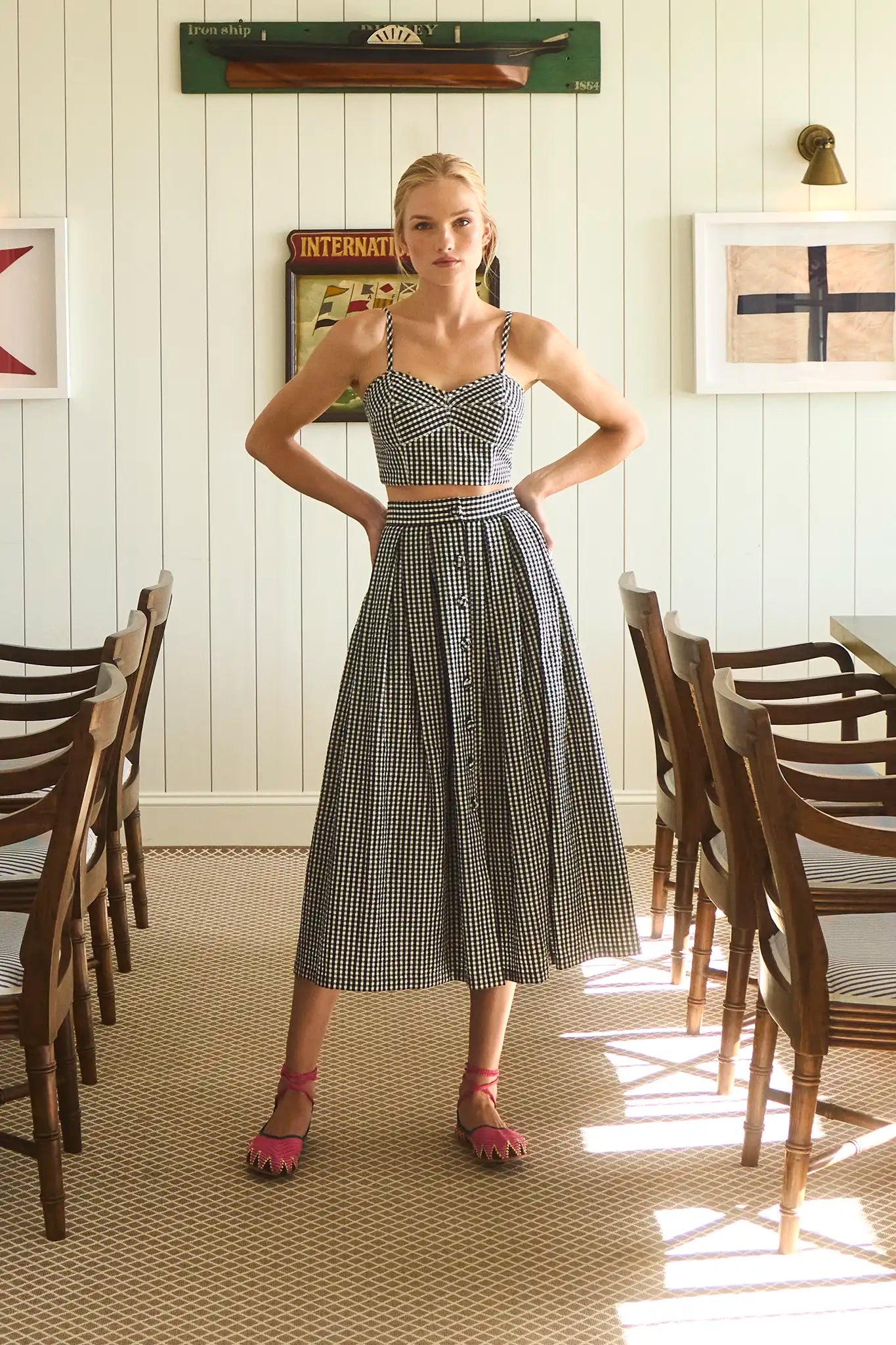 Brookie paired with its matching Eva skirt