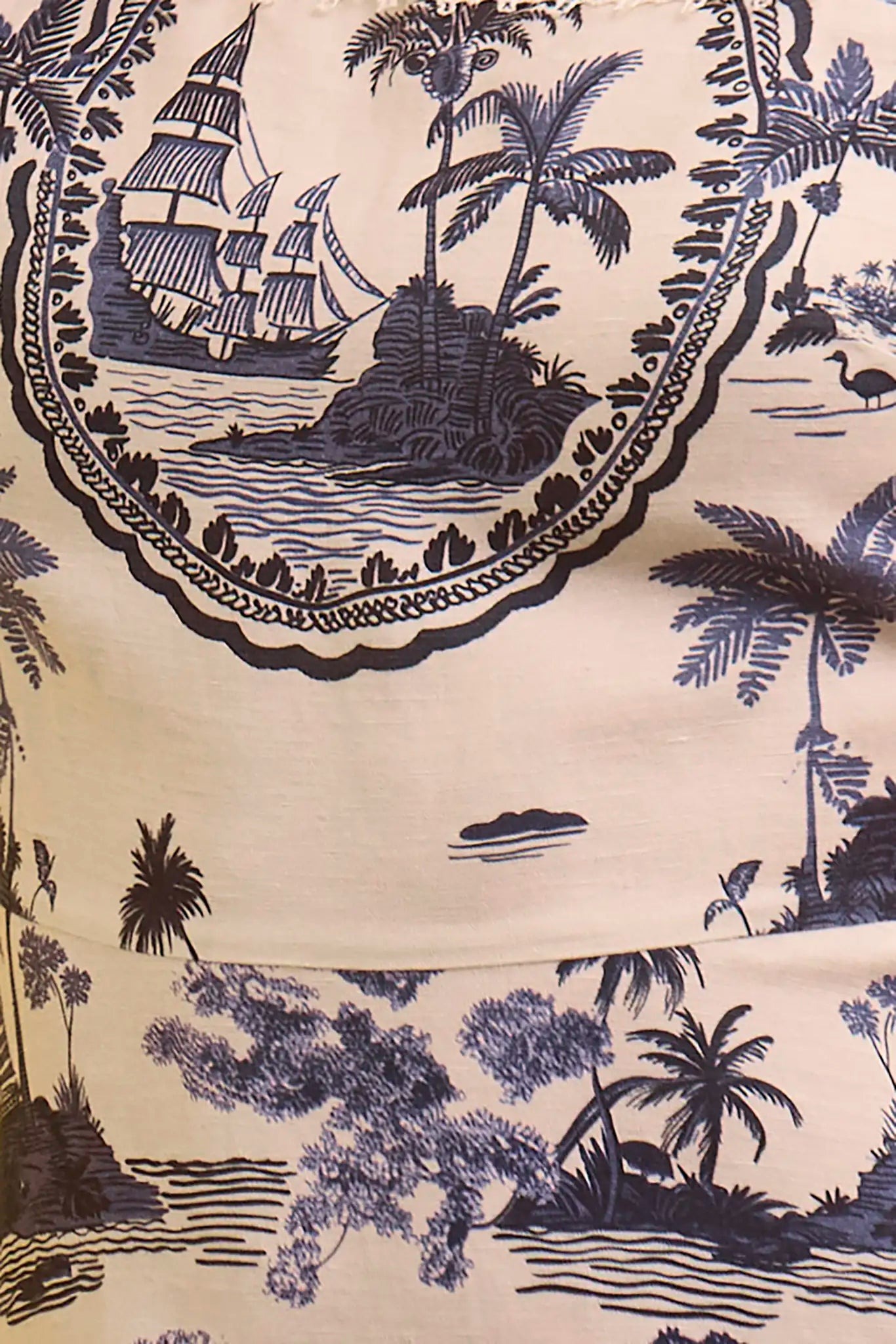 Print detail crop from the bodice panel