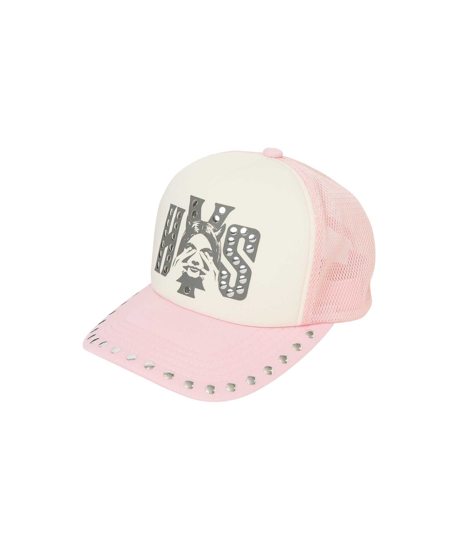 SEE NO EVIL Studded Mesh Cap