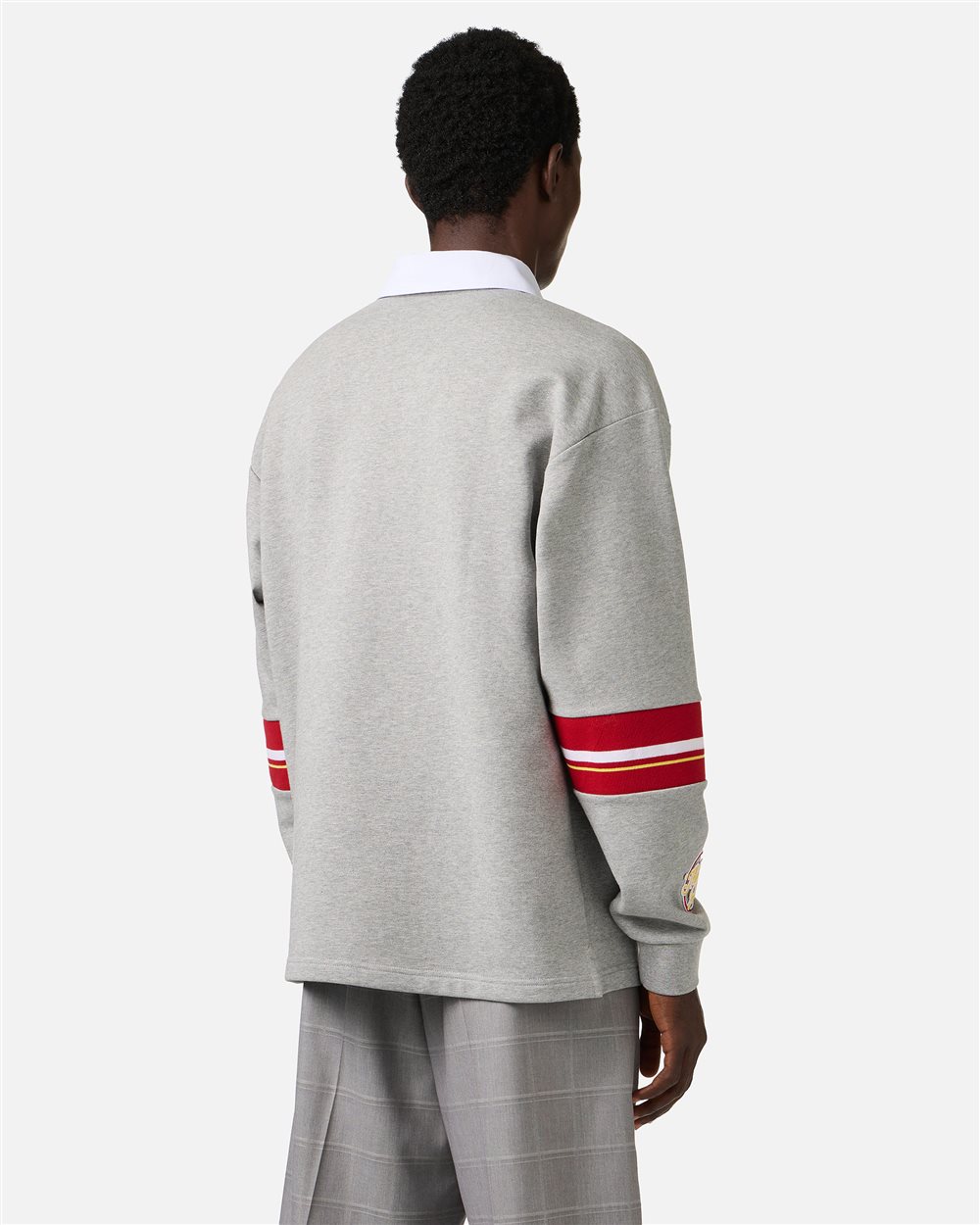Back view of the rugby silhouette